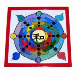 Tablou Feng Shui cu mandala in cele 7 chakre - pictat manual