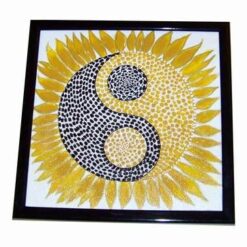 Tablou Feng Shui pictat manual - Yin-Yang stilizat