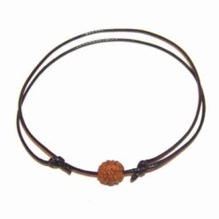 Bratara Rudraksha pe siret neagru - reglabila