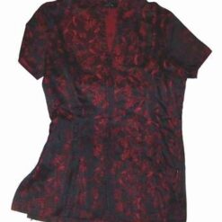 Bluzita Feng Shui din matase cu flori de cires