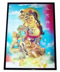 Buddha / Zeul Bogatiei - tablou Feng Shui 3D - XXL