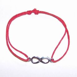 Bratara Feng Shui reglabila cu cifra 8 din argint - unisex