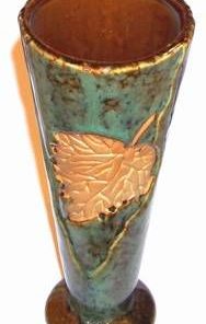 Vaza Feng Shui din ceramica cu frunza de vita de vie