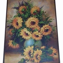 Tablou Feng Shui cu floarea soarelui - XXL