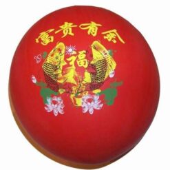Balon rosu cu simboluri de bun augur - XXL