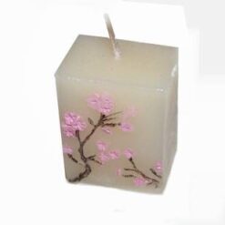 Lumanare Feng Shui cu flori de cires