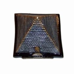 Piramida aurie - argintie din ceramica