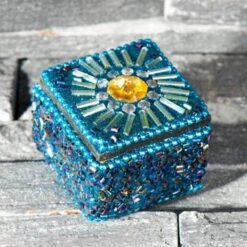 Casetuta pentru bijuterii - bleu
