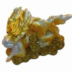 Dragon auriu cu monede