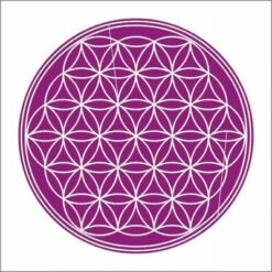 Magnet Feng Shui cu Floarea Vietii - mov