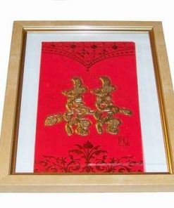 Tablou Feng Shui cu simbolul Dublei Fericiri