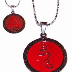 Talisman din metal nobil cu simboluri contra magiei