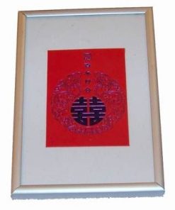 Tablou Feng Shui cu simbolul Dublei Fericiri