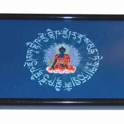 Tablou cu Buddha al Medicinei Thangka si mantre de protectie