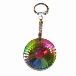 Breloc cu piatra dorintei multicolora