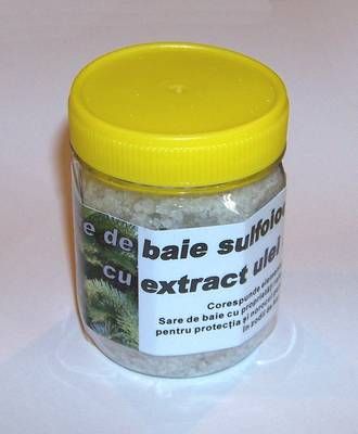 Sare de baie sulfiodurata cu extract de ulei de brad