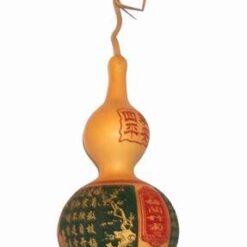 Wu Lou natural pictat manual - cu bambus si ideograme