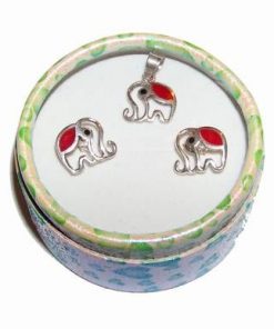 Set din argint cu Elefantii Dragostei
