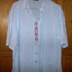 Bluza din bumbac cu elemente traditionale, cusute