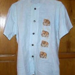 Bluza din bumbac, cu 4 elefanti