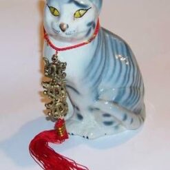 Pisoiul Maneki Neko din ceramica cu Dragonii Cerului