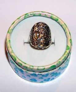 Inel din argint cu simbolul Tao/OM