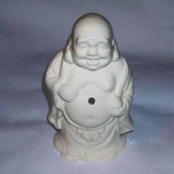 Buddha al fericirii din portelan alb