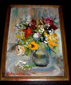 Tablou - Vaza cu flori, pictat manual