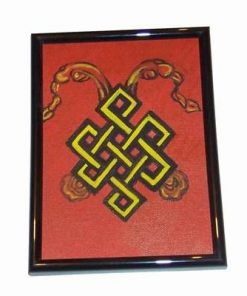 Tablou Feng Shui pictat manual - nodul mistic tibetan