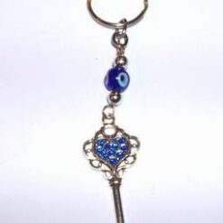 Breloc din metal nobil cu cristale Swarovski - Cheia