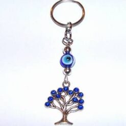 Breloc din metal nobil cu cristale Swarovski -Copacul Vietii