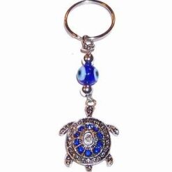 Breloc din metal nobil cu cristale Swarovski - Broscuta