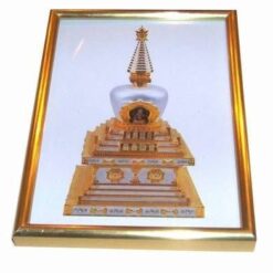Tablou Feng Shui cu Stupa cu cele 8 usi ale abundentei