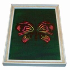 Tablou cu Fluturele Eliberarii pe fundal verde