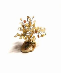 Copac Feng Shui cu cristale de topaz, opal galben si citrin