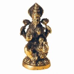Ministatueta din alama - Lakshmi in meditatie