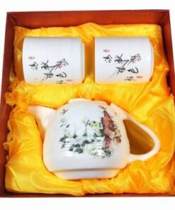 Set de ceai cu doua cani si ceainic