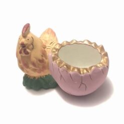 Cocos din ceramica pentru atractia banilor - model vintage