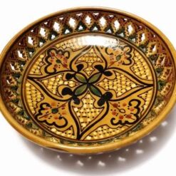 Farfurie decorativa din ceramica, pictat manual