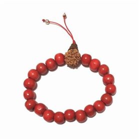 Bratara Mala a anului cu sfere rosii, pe elastic