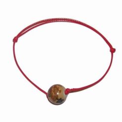 Bratara reglabila cu sfera din ceramica pictata