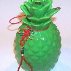 Ananas din ceramica cu Nod mistic si monede