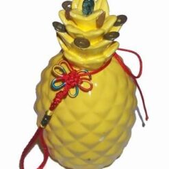 Ananas din ceramica cu Nod mistic si monede