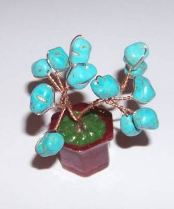 Copacel Feng Shui cu cristale de turcoaz