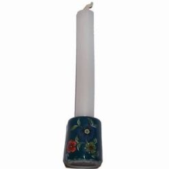 Lumanare alba in suport din ceramica