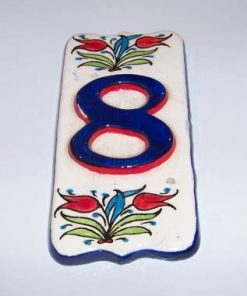 Placuta din ceramica cu cifra 8