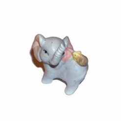 Elefant din ceramica cu trompa ridicata si Sobolan