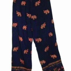 Pantaloni bleumarin cu elefanti