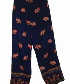 Pantaloni bleumarin cu elefanti