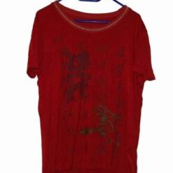 Tricou Feng Shui rosu cu ideograme